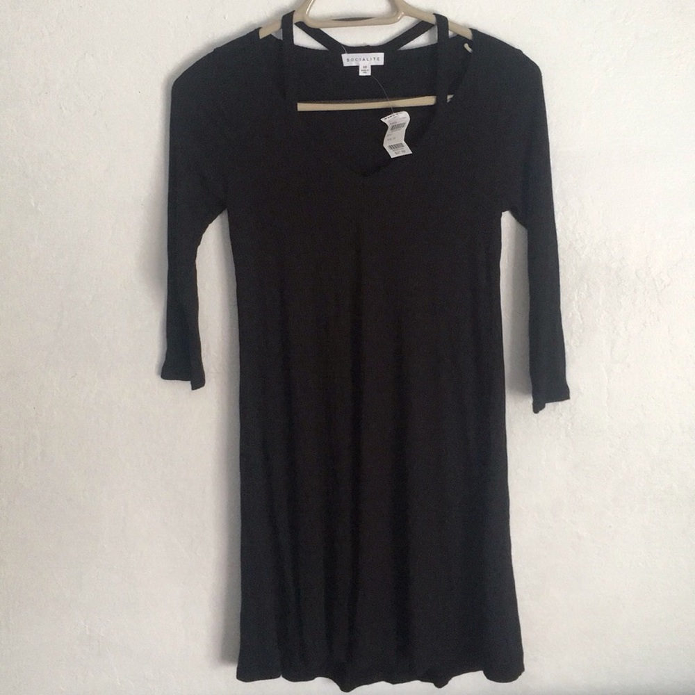 Black long sleeve dress